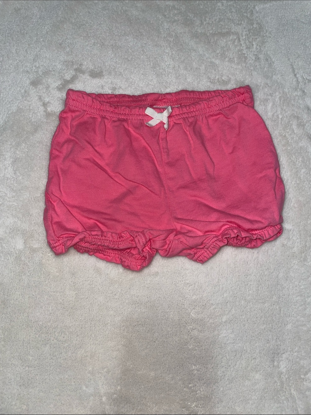 Carter's Hot Pink Elastic Waist Athletic Shorts with Bow